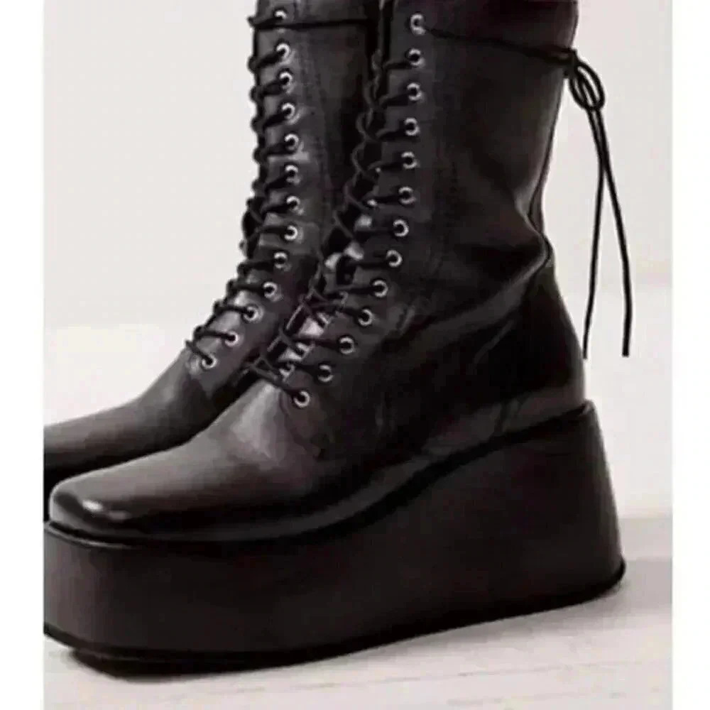 Free People Arlyn Platform Boots - Picture 2 of 9